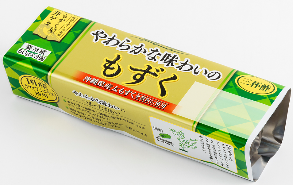 やわらかな味わいのもずく三杯酢50g×3