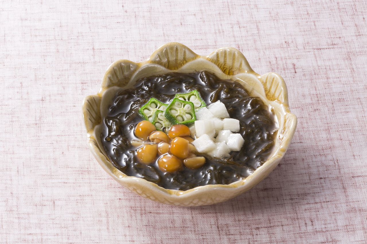 もずくとなめこの秋仕立て