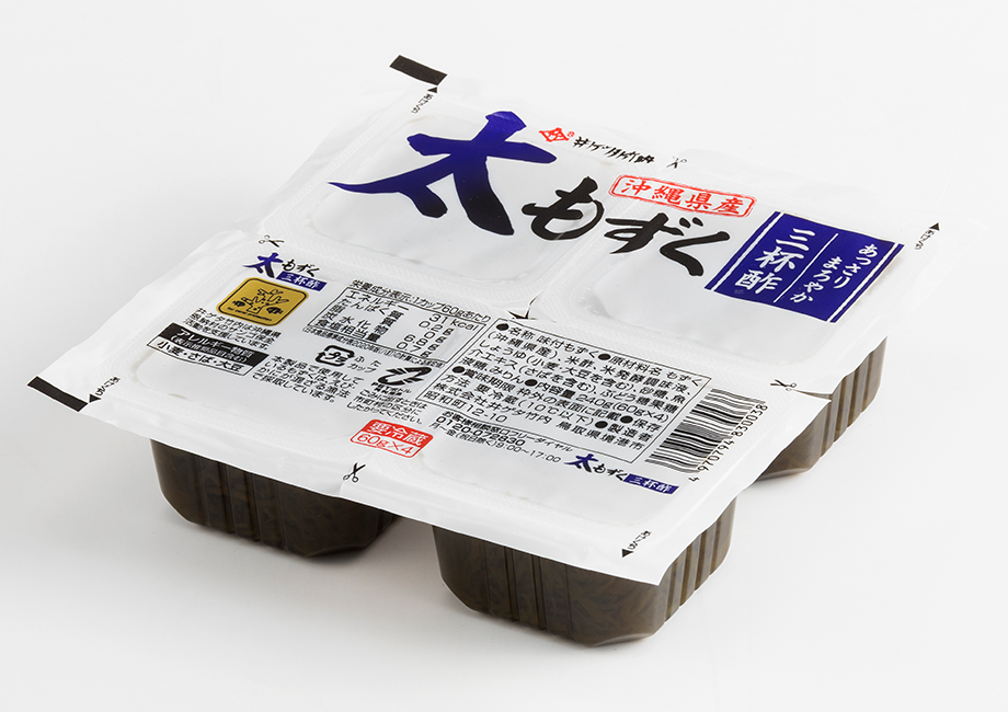 太もずく商品｜恩納村産の太もずくを美味しさを極めた味付もずくに。